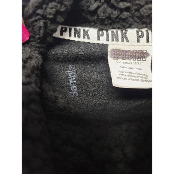 Victoria Secret PINK Sherpa Lined Cowl Neck Pullover Size S - Picture 5 of 5